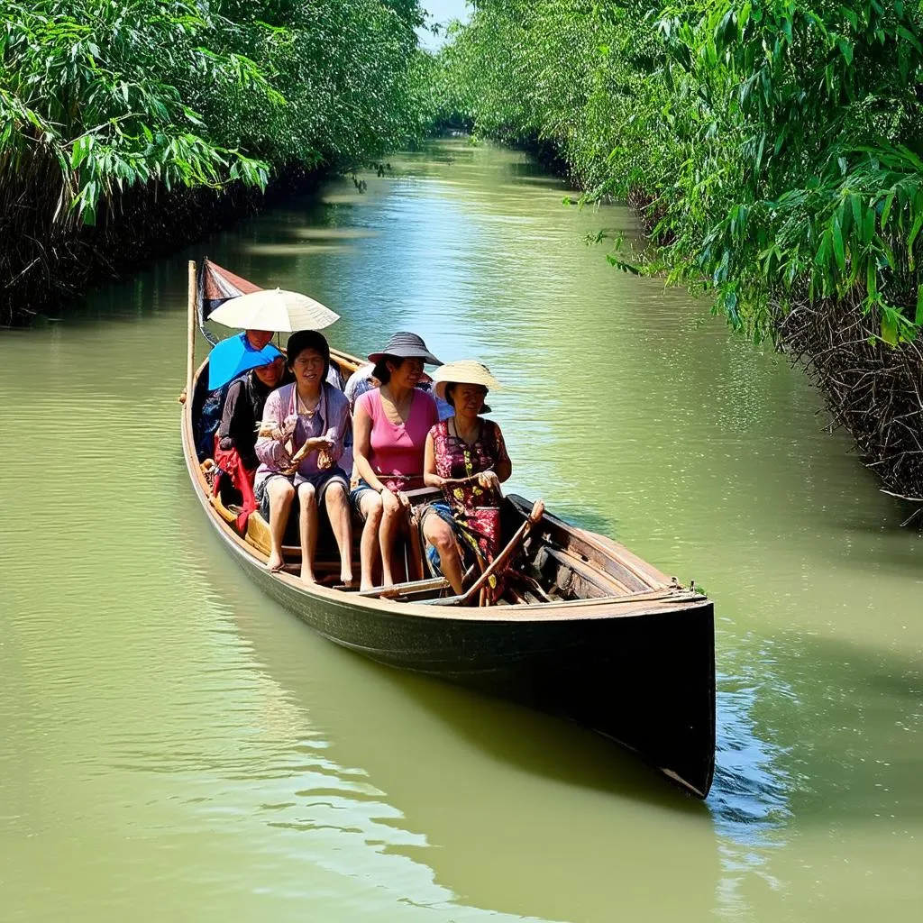 Tourist Boat in Mekong Delta